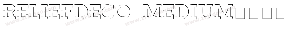 ReliefDeco Medium字体转换